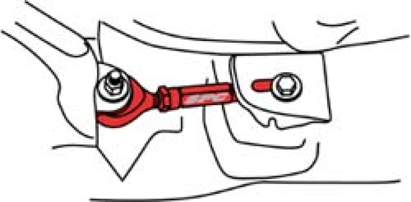 Acura Integra Camber/Toe Bolt Adjuster - Rear - SPC Performance - Pro Series - Polished Aluminum Red - `90-`01